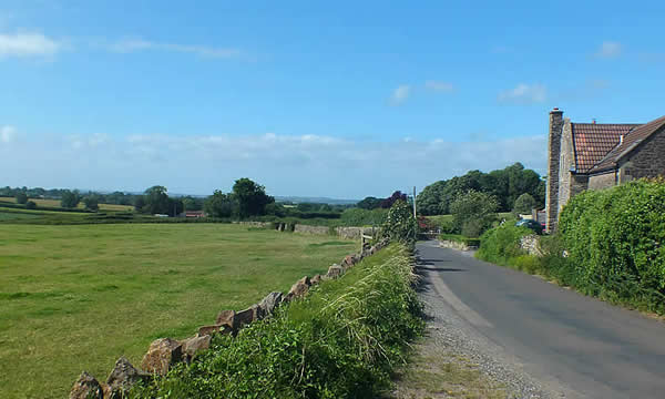 Views of the countryside surrounding the village of Holcombe